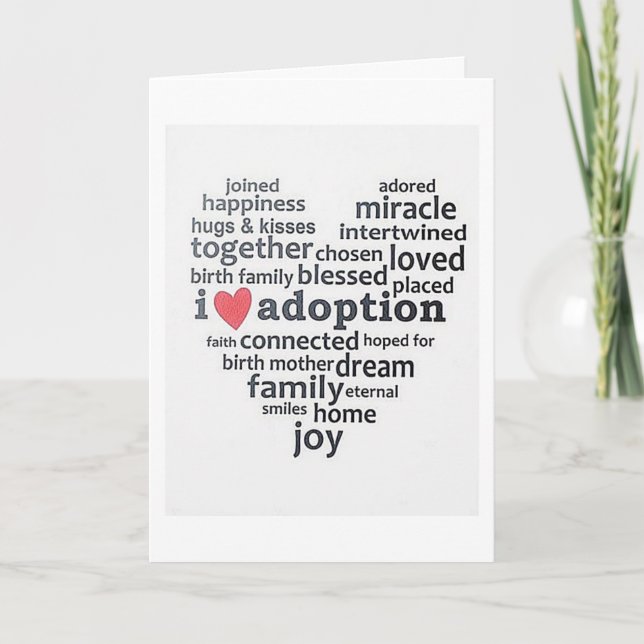 CARTE HEUREUX POUR VOTRE NOUVEAU BONHEUR DE JOIE-ADOPTIO (Devant)