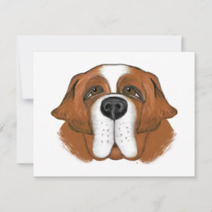 Carte Heureux Saint Bernard