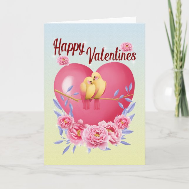 Carte Heureux Valentines, un conte inséparable .. (Devant)