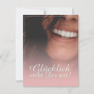 Carte Heureux vous va bien ! - Rosé
