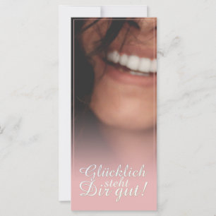 Carte Heureux vous va bien ! - Rosé