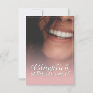 Carte Heureux vous va bien ! - Rosé