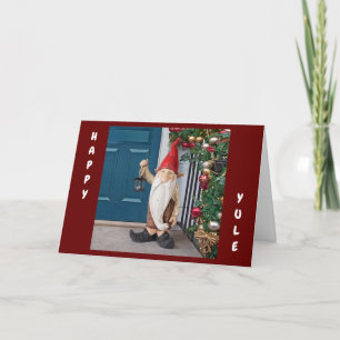 CARTE **HEUREUX YULE** DU COOL GNOME
