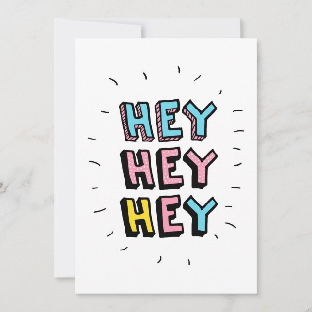 Carte Hey Hey (Devant)