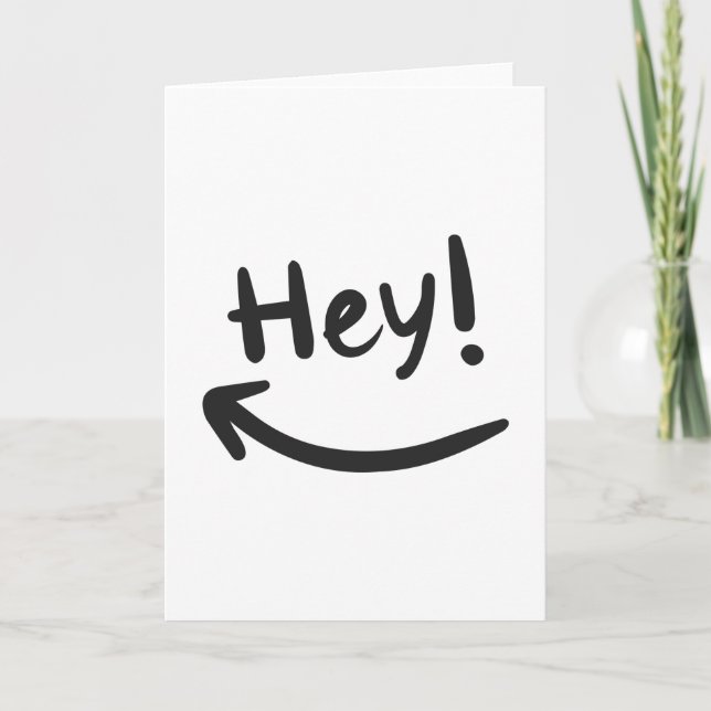 Carte Hey souriant (Devant)