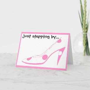 Carte Hi Girlfriends Pink Shoes