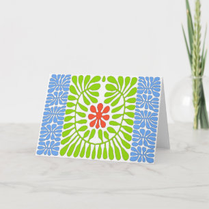 Carte Hibiscus, Matisse Hommage feuille