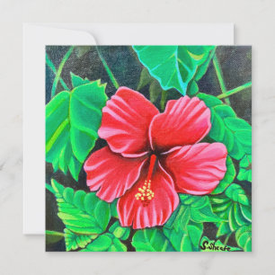 Carte Hibiscus tropical
