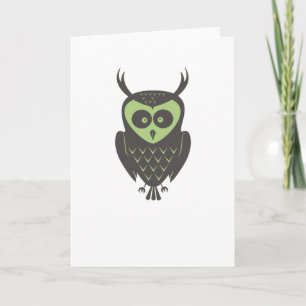 Carte Hibou d'automne