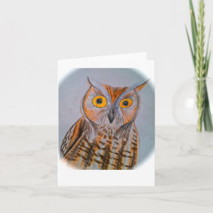Carte Hibou de cri strident