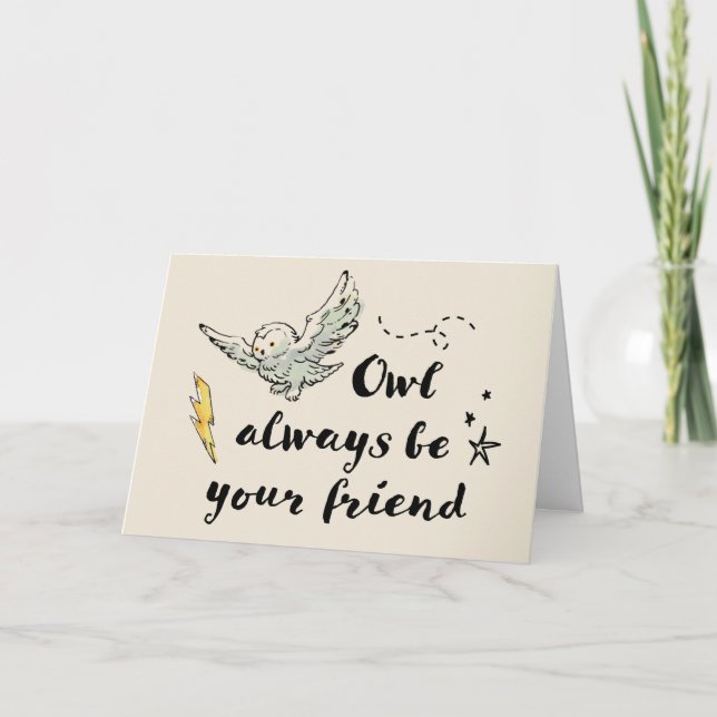 Carte Hibou sera toujours votre ami (Devant)