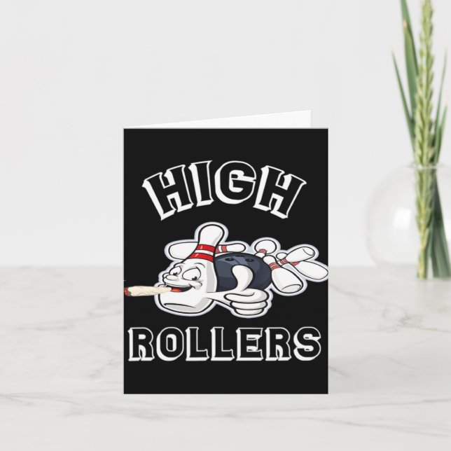 Carte High Rollers Matching Bowling T Shirt  (Devant)