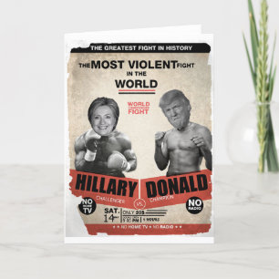 Carte Hillary Clinton et Donald Trump 2016