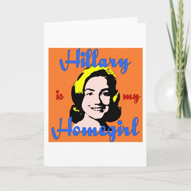 Carte hillary est mon homegirl (Devant)