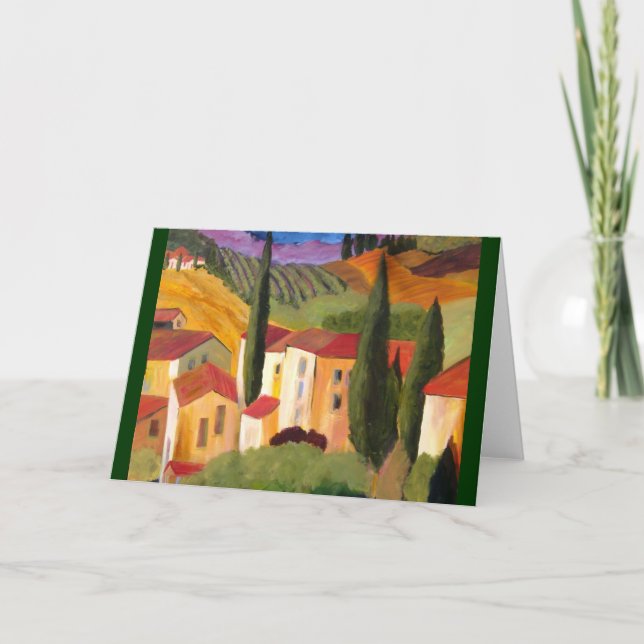 Carte Hillside toscan par l'artiste Therese (Devant)