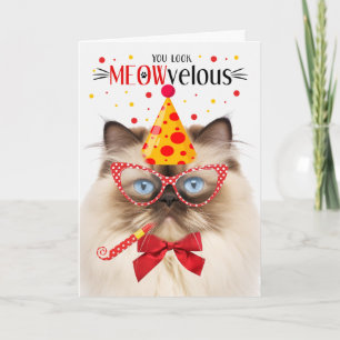 Carte Himalaya Chat MEOWvelous Anniversaire
