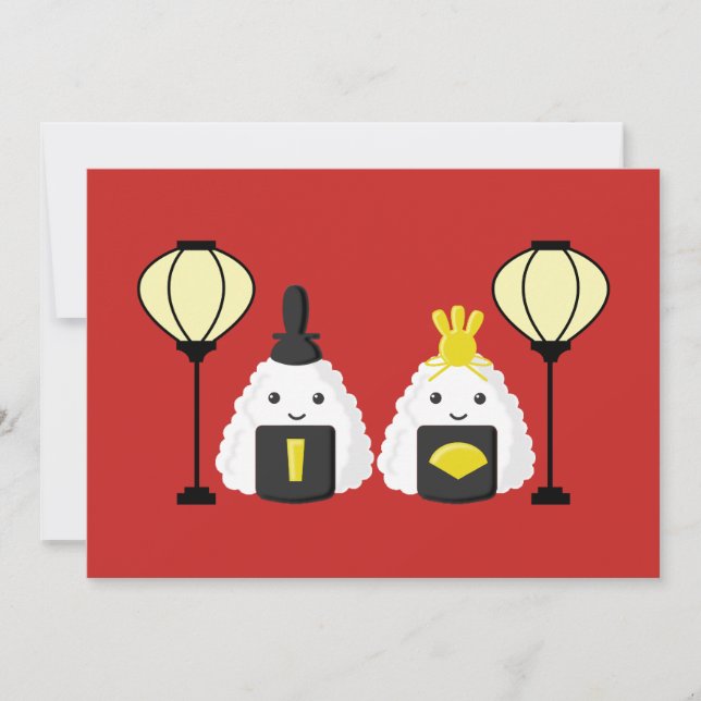 Carte Hina Matsuri Onigiri (Devant)