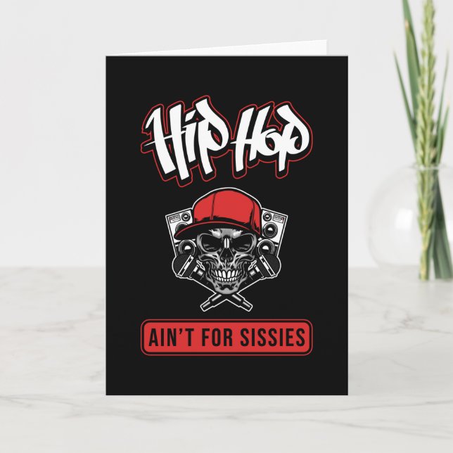 Carte Hip hop Dit Musique Rap (Devant)