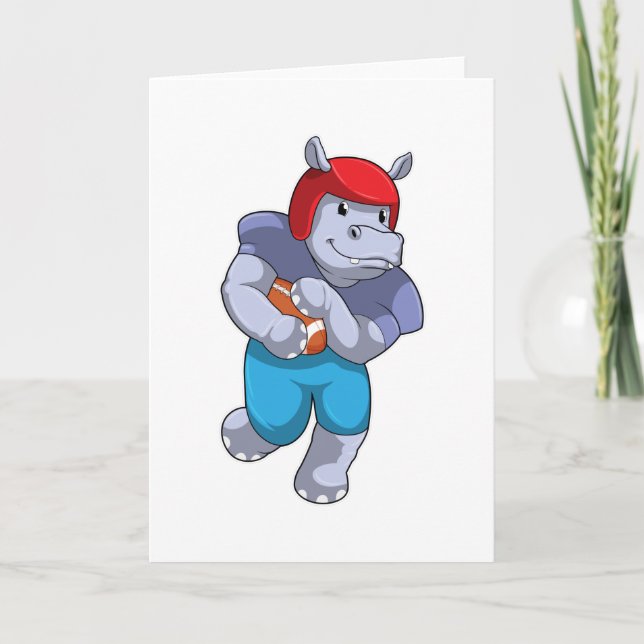 Carte Hippo à Football Sports (Devant)