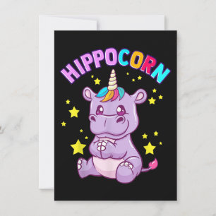 Carte Hippo-Corn violet Hippo-Corn Hippopotamus Lover