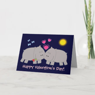 Carte Hippo en amour