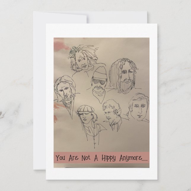 Carte Hippy Anniversaire ! (Devant)