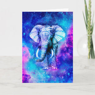 Carte Hipster Elephant