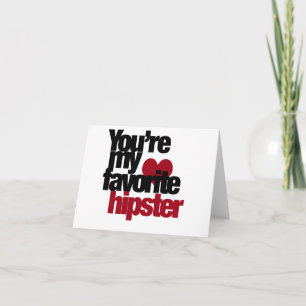 Carte Hipster favori
