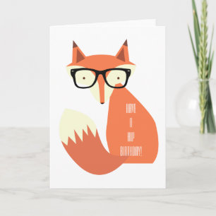 Carte Hipster Fox