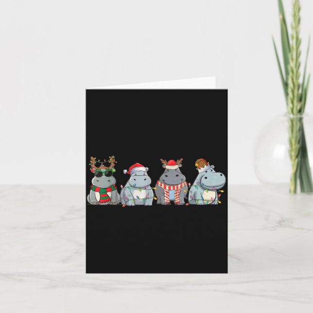 Carte Hiptamuses Christmas Lights Cute Hip Christmas  (Devant)