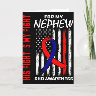 Carte His Fight Nephew Chd Awareness American Flag Graph