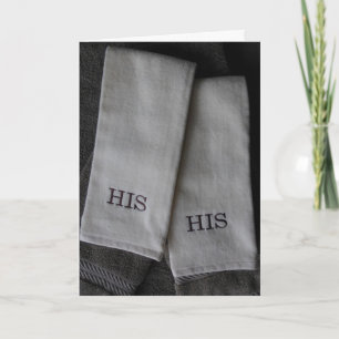 Carte His & His Towels