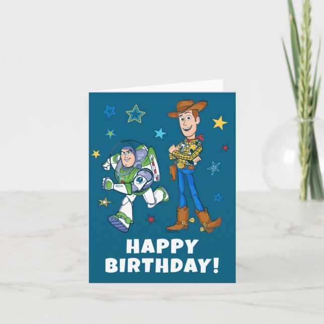 Carte Histoire du jouet | Buzz & Woody (Devant)