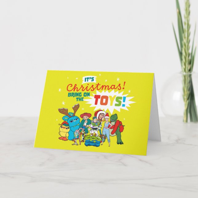 Carte Histoire du jouet | C'est Noël ! Portez les jouets (Devant)