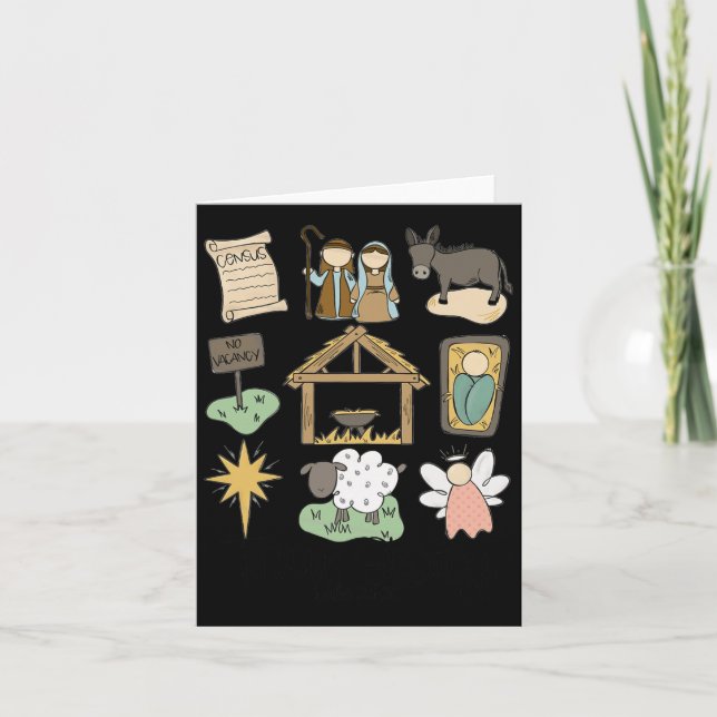 Carte Histoire Vraie Luc Jésus Nativité Religieux Chréti (Devant)