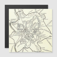 Carte historique de la ville de Rome