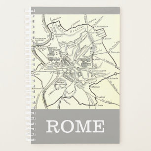 Carte historique de la ville de Rome
