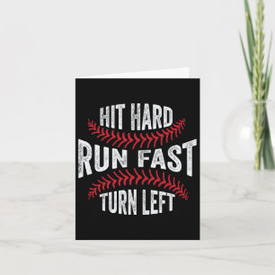 Carte Hit Hard Run Fast Turn Left Drôle Lecteur de vente