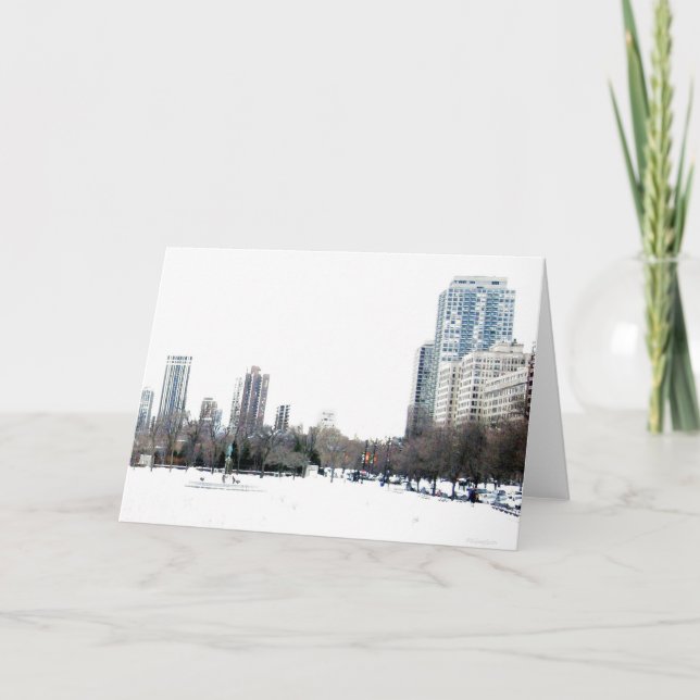 Carte Hiver Chicago (Devant)