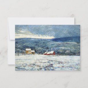 Carte Hiver dans les collines du Connecticut (par Childe