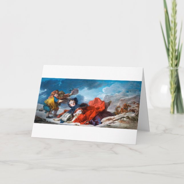 Carte Hiver, Fragonard (Devant)