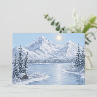 Carte Hiver glacial