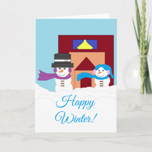 Carte Hiver neigeux