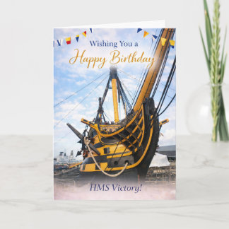 Carte HMS Victory Birthday Card