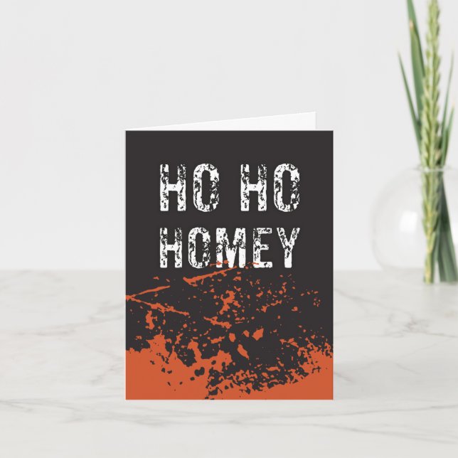 Carte Ho Ho Homie / Joyeux Noël (Devant)