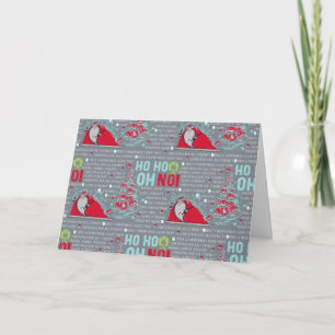 Carte Ho Ho Oh Non   Père Noël