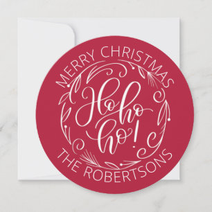 Carte Ho Ho Tour Cercle Plat Holiday