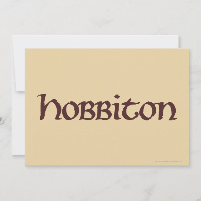 Carte HOBBITON™ Solid (Devant)