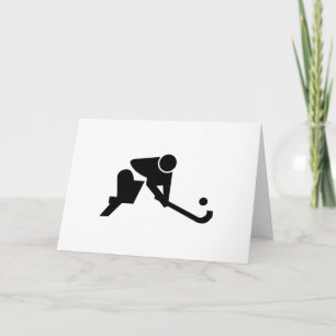 Carte Hockey de champ de silhouette