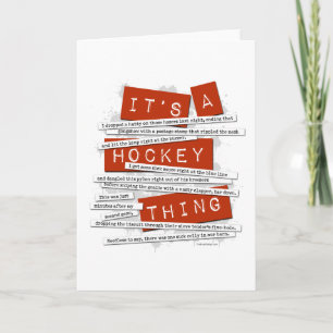 Carte Hockey Slang